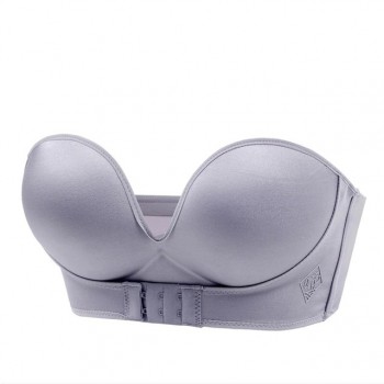 Strapless Push Up Bra For Woman Wire Free Front Closure Seamless invisible Lingerie Soft Bralette